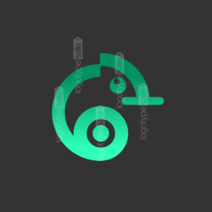 chameleon logo mini green2 » Logotype Sale