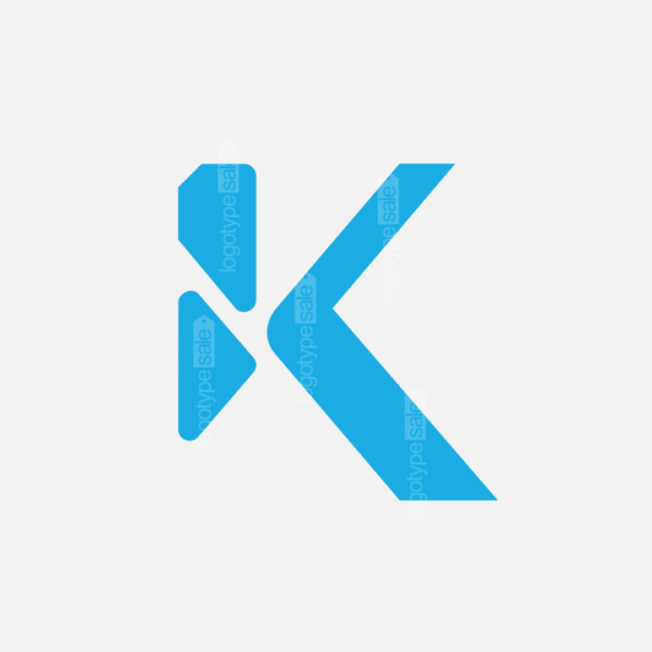 letter logo design k mini white back » Logotype Sale