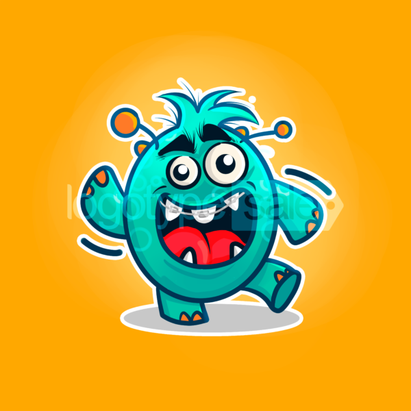 Cheerful Monster sticker mini » Logotype Sale