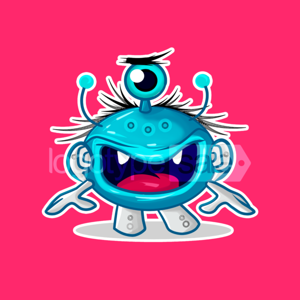 Cyborg Monster sticker mini » Logotype Sale