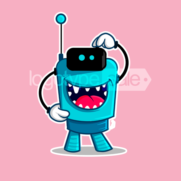 Friendly Tech Bot sticker mini » Logotype Sale