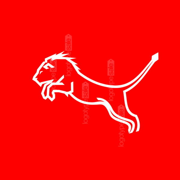 Minimalist Lion Logo